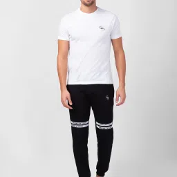 Kenneth Cole Black Slim Fit Printed Joggers image 5