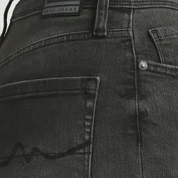 Pepe Jeans Black Cotton High Rise Jeans image 5