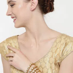 Panash Gold Kundan Studded Handcrafted Set of 4 Bangles image 5