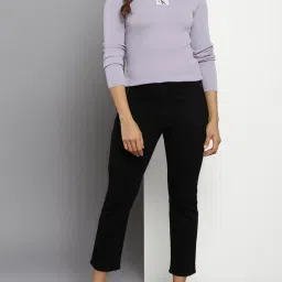 Calvin Klein Purple Self Slim Fit Sweater image 5