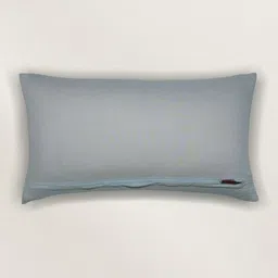 ZEBA Blue Floral Printed Linen Square Cushion Cover 12 inch x 22 inch image 4