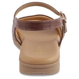 Tresmode Women's Brown Ankle Strap Sandals image 5