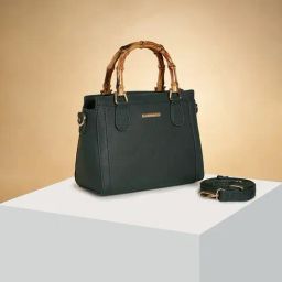 Forever Glam by Pantaloons Forest Green Solid Medium Handbag-picture-22