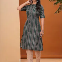 DIZON Women Green Kurtas-picture-19