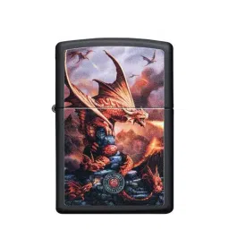 Zippo Matt Black Anne Stokes Brass Windproof Pocket Lighter-image-55