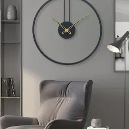 CHRONIKLE Round Black Iron Wall Clock-image-40