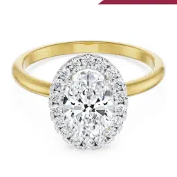 EMORI 18k Yellow Gold Lab Grown Diamond Minimal Ring for Women-image-52