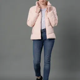 Mode by Red Tape Peach Regular Fit Puffer Jacket image 5