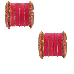 NMII 42 Pieces Zircon Studded Chuda Bangles image 3