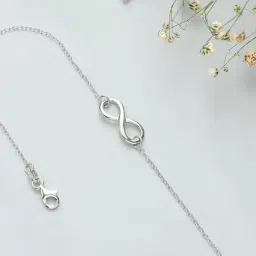 Zavya 92.5 Sterling Silver Anklet for Women in Rhodium-Plating-picture-32