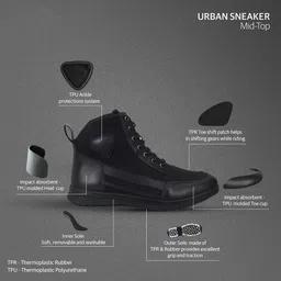 Royal Enfield Mens Urban Midtop Shoes image 4