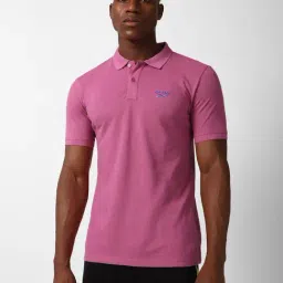 Reebok Pink Slim Fit Polo T-Shirt-image-58