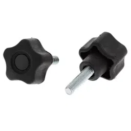 RS PRO Black Multiple Lobes Clamping Knob M6 Threaded Stud, 7027579-picture-35