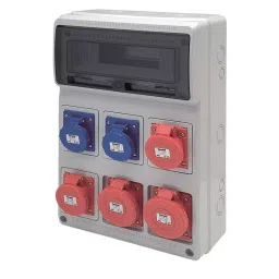 Cape Electric Angled Socket Distribution Board 16 Modules 4x16 & 2x16 Amp IP67, 3952 41 23 00 IP67 A-picture-35