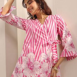 Libas Printed Tunic With Palazzos Co-Ords-picture-14