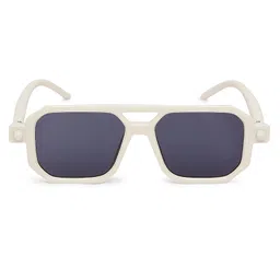 KIDSUN Solid 100% UV Protection Square Sunglasses - Off White image 1