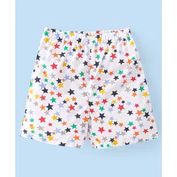 Babyhug Poplin Boxers Teddy & Stars Print Pack of 3 - Multicolour image 2