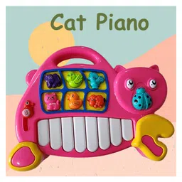 BitFeex Musical Cat Piano Keyboard- Pink image 3