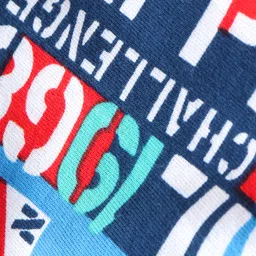 Babyhug Cotton Knit Full Sleeves Hooded Sweatshirt With Text Print - Blue image 3