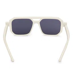 KIDSUN Solid 100% UV Protection Square Sunglasses - Off White image 3