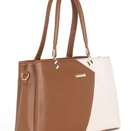 Stamp Women Colourblocked Structured Handheld Bag image 3