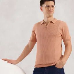 Nautica Polo Collar Pure Cotton Open-Knit T-shirt-picture-14