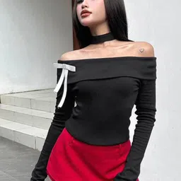 StyleCast Women Choker Neck A-Line Dress-image-28