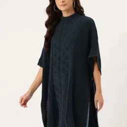 Apsley Navy Regular Fit Textured Sweater image 3