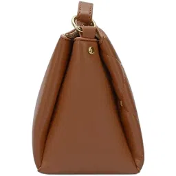 LAVIE Signature Tan Quilted Sling Handbag image 3