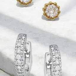 DressBerry Women Metal Cubic Zirconia Contemporary Earrings-picture-40