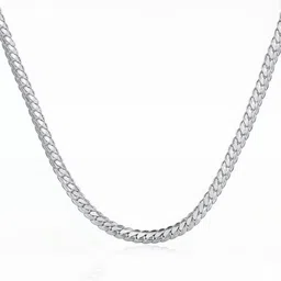 HOUSEOFTRENDZZ Silver-Toned Stainless Steel Chain image 2