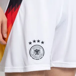 Adidas White Regular Fit Printed Sports Shorts image 5