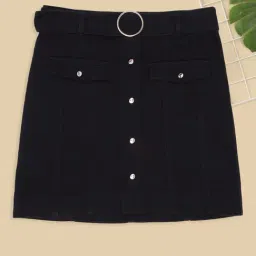 Pantaloons Junior Girls Black Skirt-picture-26