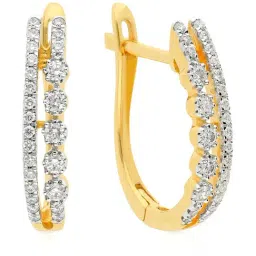 Malabar Gold and Diamonds 18k Gold Clip On Earrings for Women-picture-12