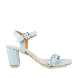 Mochi Women's Blue Ankle Strap Sandals-picture-17