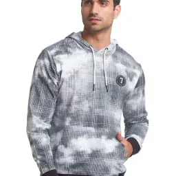 Being Human White Cotton Regular Fit Ombre Hooded Sweatshirts-image-59