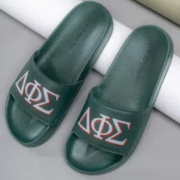 Red Tape Men's Green Slides-image-15