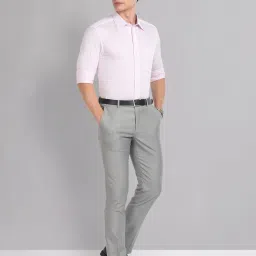 AD by Arvind Pink Regular Fit Check Shirt image 5