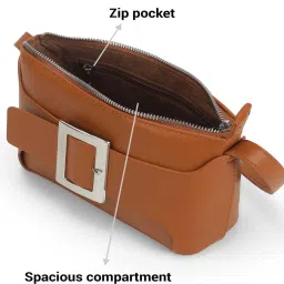 Metro Brown Small Cross Body Bag image 5