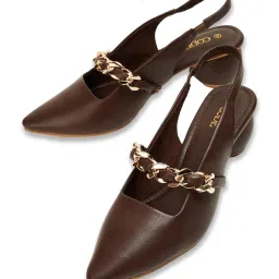 Code by Lifestyle Women's Brown Sling Back Sandals image 5