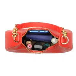 Baggit Red Small Hobo Bag image 5