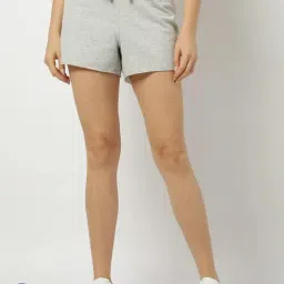 GAP Light Grey Regular Fit Solid Mid Rise Shorts-picture-12