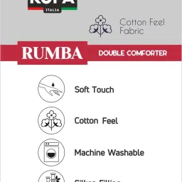 Bianca Rumba-Roll Yellow Microfibre 152 TC Super Soft Double Comforter image 5