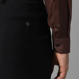 Louis Philippe Brown Cotton Slim Fit Checks Shirt image 5