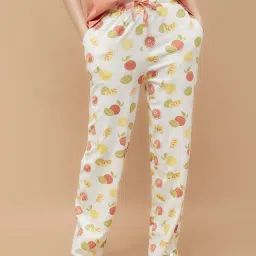 Ginger By Lifestyle Orange Cotton Regular Fit Printed Pyjama Sets image 5