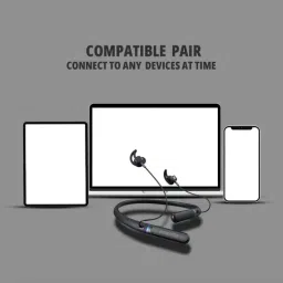 Onelife FLEXNECK In Ear Wireless Neckband with Sweat Proof (Black)-picture-21