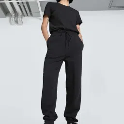 Puma Black Cotton Regular Fit Joggers image 5