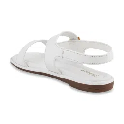 Shoetopia Women's White Ankle Strap Sandals image 5