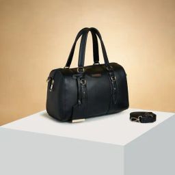 Forever Glam by Pantaloons Black Solid Medium Handbag-picture-38
