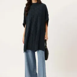 Apsley Navy Regular Fit Textured Sweater image 4